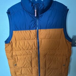 Alpine Blue and Orange Quilted Vest